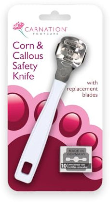 CARNATION Corn & Callous Safety Remover for immediate Removal of Corns and Hard Skin.