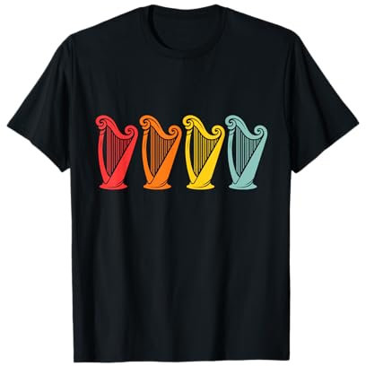 Harfenspieler Evolution Harfe T-Shirt