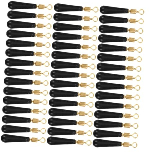 Hemobllo 50pcs Rotating Float Stops Fishing Stoppers for Freshwater Saltwater Fishing Equipment Tackle