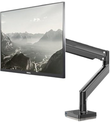 DRJBBODVQ G40 22-40 Zoll Monitor Bildschirm Schreibtisch Montieren Gas Frühling Arm Computer Stehen 360 Rotation 3-15 Kg(G40)