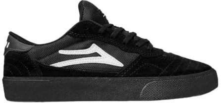 Lakai Manchester - Scarpe da skateboard basse da uomo, Nero/Camoscio Nero, 38 EU