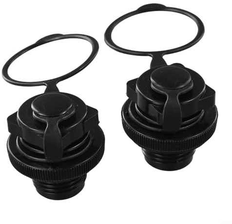 Lot de 2 bouchons de buse pour valves d'air de bateau gonflables compatibles avec kayaks, radeaux et matelas gonflables