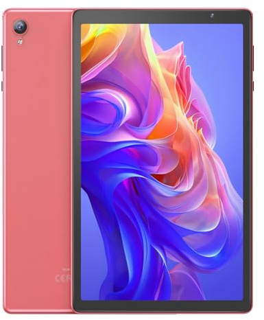 VASOUN 10 Inch Tablet,Tablet Android 32GB+1TB TF Expand,1280 x 800 HD(Pink) | 6000mAh,Dual Speaker,Dual Cameras,Type C,SmartPad Android Tablets