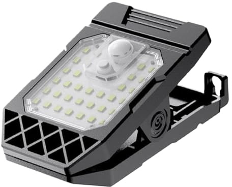 Solar Light for Outdoors | Weatherproof All-Season Lamp,Fence Clamp-On Outdoor Solar Light,for Yard Backyard Porch Balcony Street Road Basketball Court Parking Lot