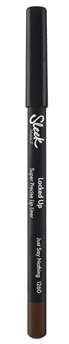 Sleek MakeUP Locked Up Super Precise Lip Liner, Long Lasting, Super Pigmented, Just Say Nothing (Dark Brown) 1.8g