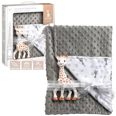Sophie la Girafe 850740 Abdeckung, grau | Sinnesförderung | Kälteschutz im Auto und Kinderwagen | maschinenwaschbar bei 30 °C | Geschenkidee für Mädchen und Jungen