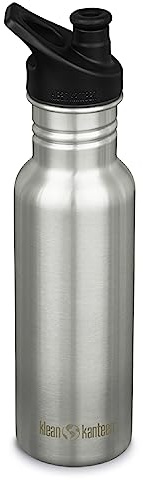 Klean Kanteen Unisex – Erwachsene Klean Kanteen-1008431 Flasche, Brushed Stainless, One Size , Edelstahl