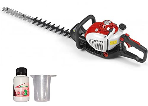 MGF Tagliasiepi a scoppio professionale TS245 24,5cc lama 61cm con motore da hp 1.1 - In omaggio dosatore e olio da 100ml per miscela