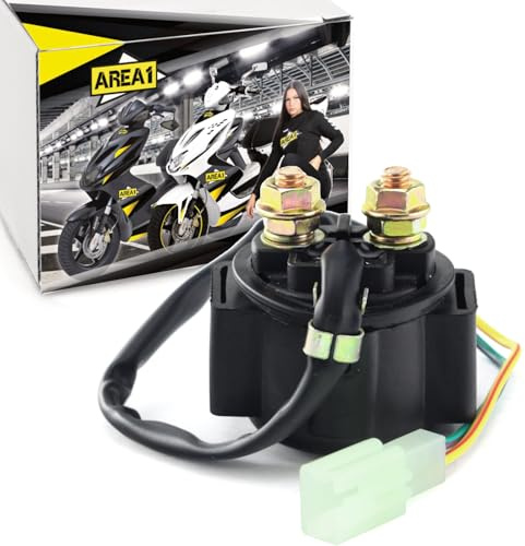 Area1 Starter Relais Anlasser Relais Magnetschalter Solenoid Relay 12 V GY6 Motor 50 ccm ATV kompatibel mit Explorer AGM RS Yiying 50QT/139QMA/QMB