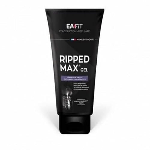 Eafit Ripped Max Gel – 200 ml – Definición para vientre y pezones – Científicamente probado – Resculpt & Tonifie – Quema grasa – Efecto cubitos de hielo – Cafeína, té verde y guaraná – Marca francesa