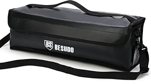 Besudo E-Bike Akku Tasche Schutztasche Sicherheitstasche für Lagerung, Transport, Aufladung, E-Bike Zubehör-M