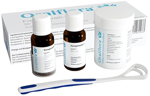 Kit de respiration fraîche - Oralflora - BLIS K12 - Cure de 30 jours contre les odeurs buccales - Streptococcus salivarius k12