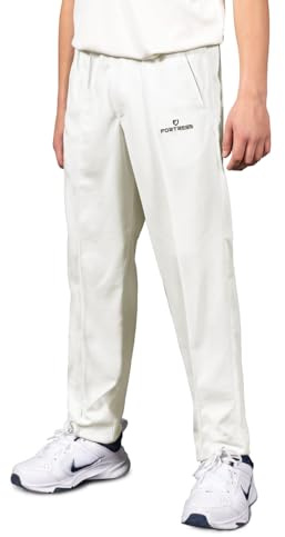FORTRESS Junior Cricket Trousers [5 Sizes] - Girls & Boys Cricket Trousers (9-10 Years)