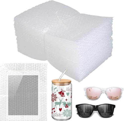 50Pcs Bubble Pouches Wrap,8”x10”Bubble Pouches for Shipping,Double Wall Bubble Cushioning Wrap out Bags for Mailing Packing,Moving and Storage Glass Fragile China Dishes Electronic Item