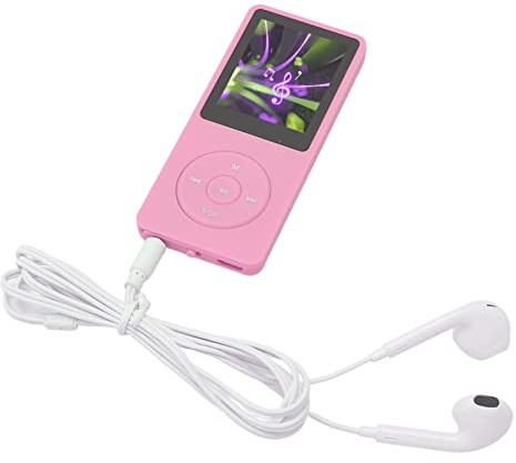 8 GB MP3 MP4-spelare, 1,8-tums Skärm Klassisk MP3-spelare, 8 GB Minne 64 GB Utbyggbar 30 Timmars Uppspelning Multifunktions Sportmusikspelare (Rosa)