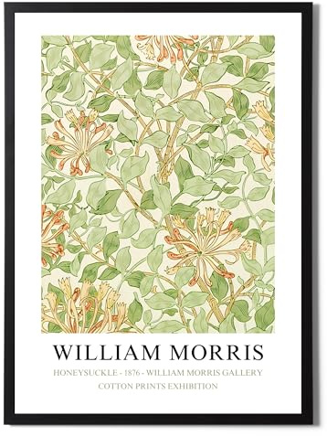 State Media Vision William Morris Poster – Famous Artist Drawing - Stylish Home Decor in a Variety of Sizes (Honeysuckle, A3 Print Only)