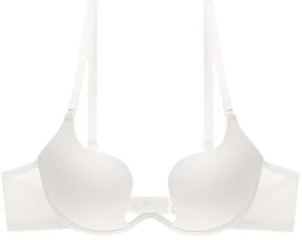 SCOCCA Plunge Deep U BH für Damen Wandelbarer Riemen Push Up Demi BHS Nahtlose Bügel