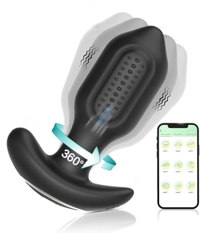 TYDAY Silikon vibrierender Analplug, tragbarer Analplug für Männer und Frauen, geeignet zum Ausgehen, Paar-Masturbationsgerät, Sexspielzeug für Erwachsene, Partner-Geschlechtsverkehr und Flirtzubehör