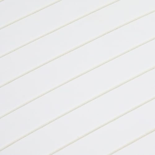 Pannelli da parete 3D, effetto legno, autoadesivi 3D, 10 pezzi, 40 x 40 cm, rivestimento da parete in PVC, impermeabili e resistenti al calore, per pareti, soffitti, cucina (bianco bianco)