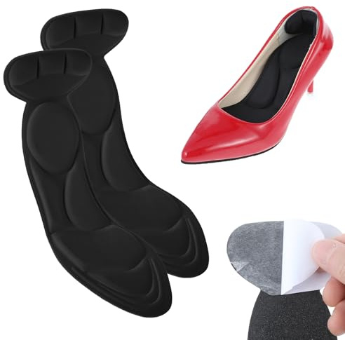 HJZHII Einlagen Schuhe Damen,Schuheinlagen für Zu Große Schuhe High Heels,Selbstklebende Einlegesohlen Damen Schuhsohlen Einlagen für Fersenschutz Fersenpolster Insole Pumps Stilettos Rutschfeste