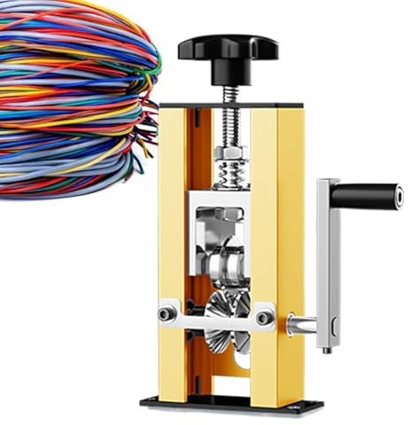 Copper Wire Stripper, Scrap Wire Stripping Machine Manual/Electric, Scrap Copper Wire Cable Peeler with Hand Crank for 1-25mm Multi-core Wire, Monofilament Wire, Aviation Wire