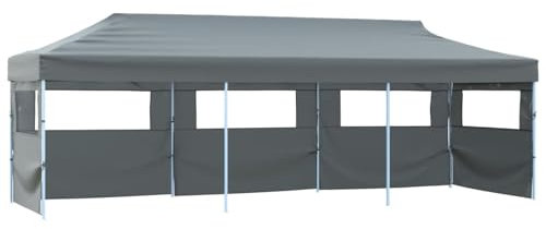 Xichuzi Carpa Plegable Pop-up con 5 Paredes Laterales 3x9 m Gris, Carpa Playa, Cenador, Toldos Playa, Pergola Playa, Toldo Exterior, Pergolas De Jardin - 44981