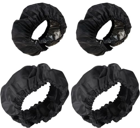 DAVBNM 4pcs Baby Wheel Covers, Stroller Wheel Protectors, Baby Stroller Wheel Covers, Pram Wheel Covers, Wheel Chair Protectors, Stroller Wheel Protective Cover, Waterproof and Dustproof
