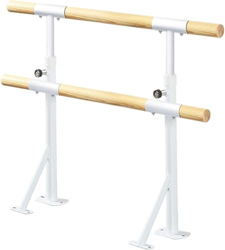 OYYMTE Ballettstange, doppelte tragbare Tanzstange, geeignet for höhenverstellbare Fitness-Ballettstangen for Kinder und Erwachsene zu Hause(150cm)
