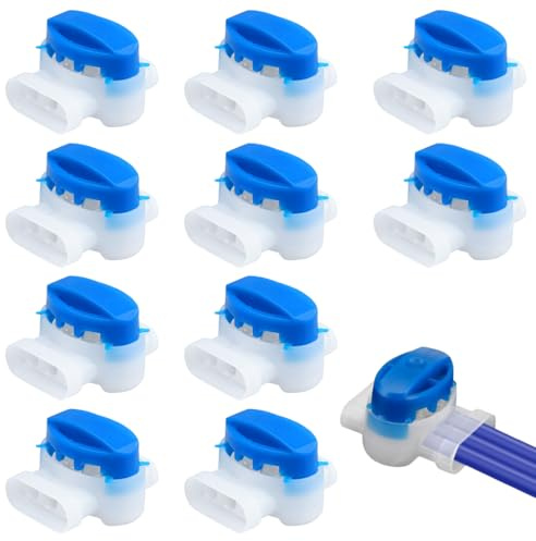 BEPSYOM 10 Stück Wasserdicht Kabelverbinder für Mähroboter, Anschlussklemmen Kabelklemmen 314 Kabel Verbinder, kompatibel mit Auto mower Rasenmäher Mähroboter