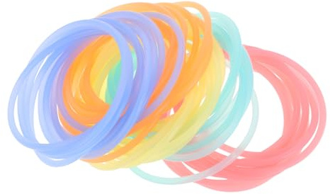 CTIRCHIU 50pezzi Bracciali in Silicone Fluorescenti al Buio per Ragazzo Ragazza per Giochi all Aperto Bomboniere e Regali di Compleanno
