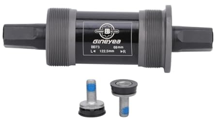 YATINGZHANG Movimento Centrale Perno Quadro ASSE for Bicicletta, Foro Quadrato a Cinque Vie, 68 mm, Guarnizione for Bicicletta da Montagna, Supporto for ASSE, Accessori for Biciclette(122.5mm)