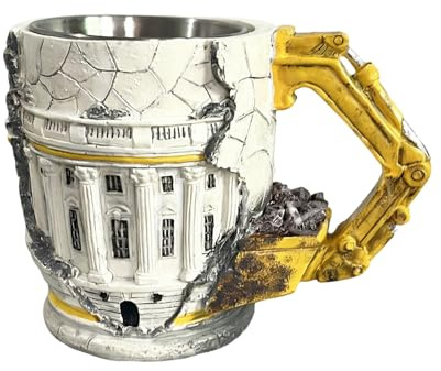 Générique Tasses Drôles Pour Adultes - Tasses Réutilisables Originales,Mug À Café En Forme De Pelleteuse 3D Avec Poignée | Pour Anniversaire Noël Amis Collègues Maison Bureau Quotidien Thé