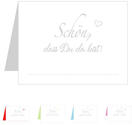 Edition sidenel set 50 premium bordskort platskort bröllopskort födelsedag dop kommunion bekräftelse firmation ungdom firande jubileum 100 Karten Herzen Silber Grau