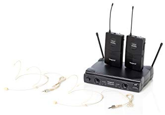 Bespeco GM905HR Doppio Radiomicrofono Senza Fili Headset Vhf