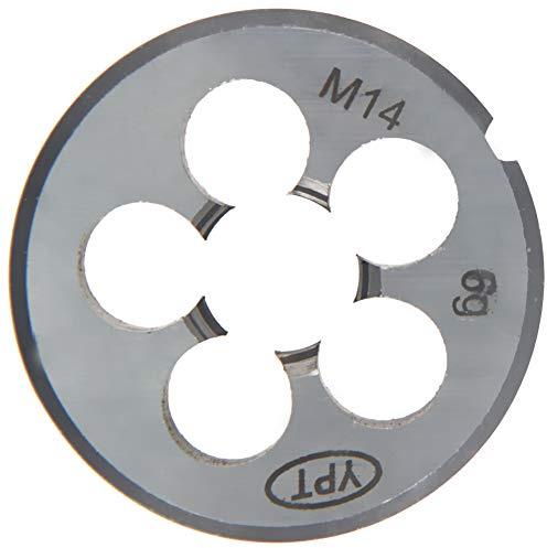 Utoolmart M14 x 2,0 metrische runde Schneideisen Linksgewinde, Maschinen-Schneideisen aus Stahllegierung, 1 Stück