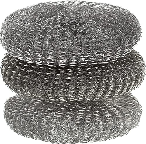 Metallschwamm Schrubber – 3 Stück – Geschirrreinigung Metallschrubber für Küche – Schrubben Scheuerschwamm