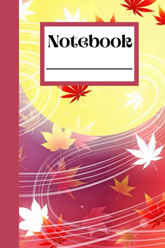 Autumn Wind Notebook: Colorful Fall Leaves 6x9 Personal Notebook