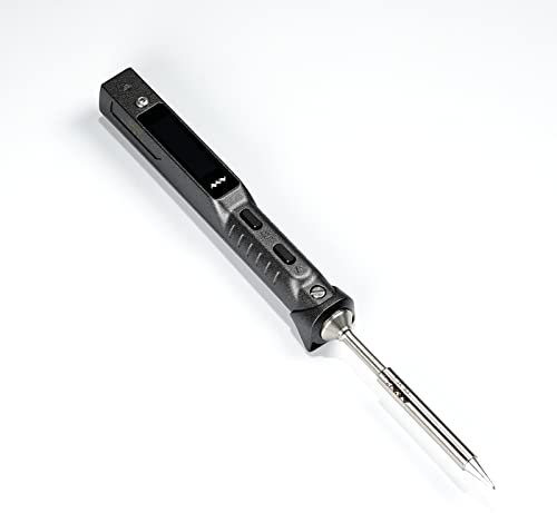 TOOLSAVING TS101 Soldering Iron TS100 Upgraded 90W PD 65W DC Pocket-Size Smart Programmable Welding Iron Station Kit with Original BC2 Tips