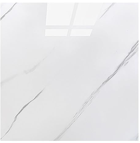 Marble Tile Self Adhesive Stickers, 30CMX30CM Peel and Stick Waterproof Oil Proof, 22PCS Marble Effect Floor Wall Tiles DIY for Kitchen Bathroom Backsplash Home Decor (White)