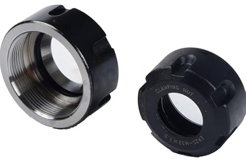 GatherTOOL 2 Teile/los ER Mutter for ER8/ER11/ER16/ ER20/ ER32/ER40 Spannmutter Spannwerkzeuge for CNC Fräsen Graviermaschine ER Spannzangenmutter (Size : ER20-A NUT)