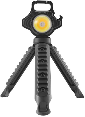 POLY POOL - PP3168 POCKETLIGHT TRIPOD Mini torcia LED con Treppiedi COB LED 700 LM - Torcia LED Ricaricabile USB con 7 Funzioni Luminose e Accessori