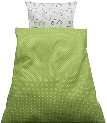 Puppen Wendebettwäsche Fabelwesen, Skandinavisches Design (Decke 40 h x 34 b, Kissen 17h x 22 b)