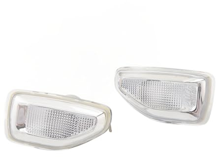 Tbest Feu Clignotant pour Sandero Stepway, Feu de Position Latéral de Voiture 261651140R Feu Latéral à LED Clignotant sans Rempment D'ampoule pour Dacia Sandero Stepway MK2 Pré-Lifting