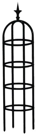 Rurunklee 180cm Rankobelisk Spalier Rankhilfe Rankgitter Beschichtetes Kunststoffbeschichtung Metallrahmen Garten Decor Trellis für Kletterpflanzen, Kletterhilfe, Rosen und Blumen