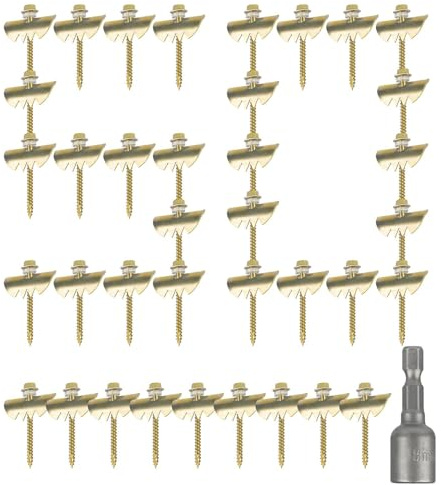 Fencing Nails - Wire Mesh Staplés, Anti Rust Fence Fixings, Secure Grip Fencing Spikes, Post Nails | Reuse Fence Nails Screws, Wire Fencing Fasteners, Wire Netting Staplés For Repairing Wire Fence