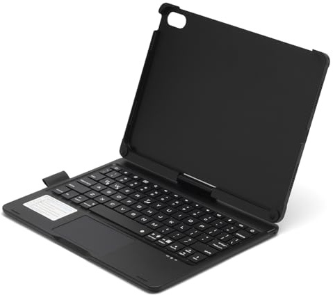 Dioche Teclado, Panel Táctil y Retroiluminación de 7 Colores para 12.9 con 7 Modos, Rotación de 360°, Ubicación Horizontal de 180° (Tipo C-para 10)