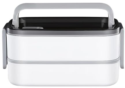 Yabauuop Contenitori per pranzo al sacco con coperchi, portapranzo isolato in acciaio inossidabile | Portapranzo per adulti impilabile,Portapranzo con riscaldamento a microonde per picnic, scuola,