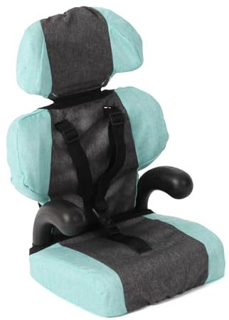 Bayer Chic 2000 - Puppen-Autositz für Baby-Puppen, Puppenzubehör, Autositz für Puppen, Melange anthrazit-Mint