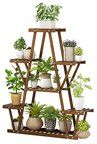 Supporto Per Piante A Più Livelli, Supporto Per Piante Alte Per Uso Domestico, Supporto Per Fioriera A Scala In Legno, Supporto Per Vasi Da Fiori, Scaffale Angolare Per Esterni E Interni, 83 X 25 X 1