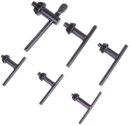 DOITOOL 6 Pièces Clé perceuse électrique mandrin clé pour perceuse électrique clé de forage clé de perceuse à main perceuse à colonne